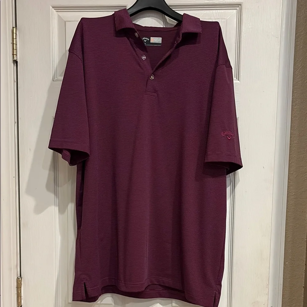 Callaway Purple Polo Shirt Classic Design